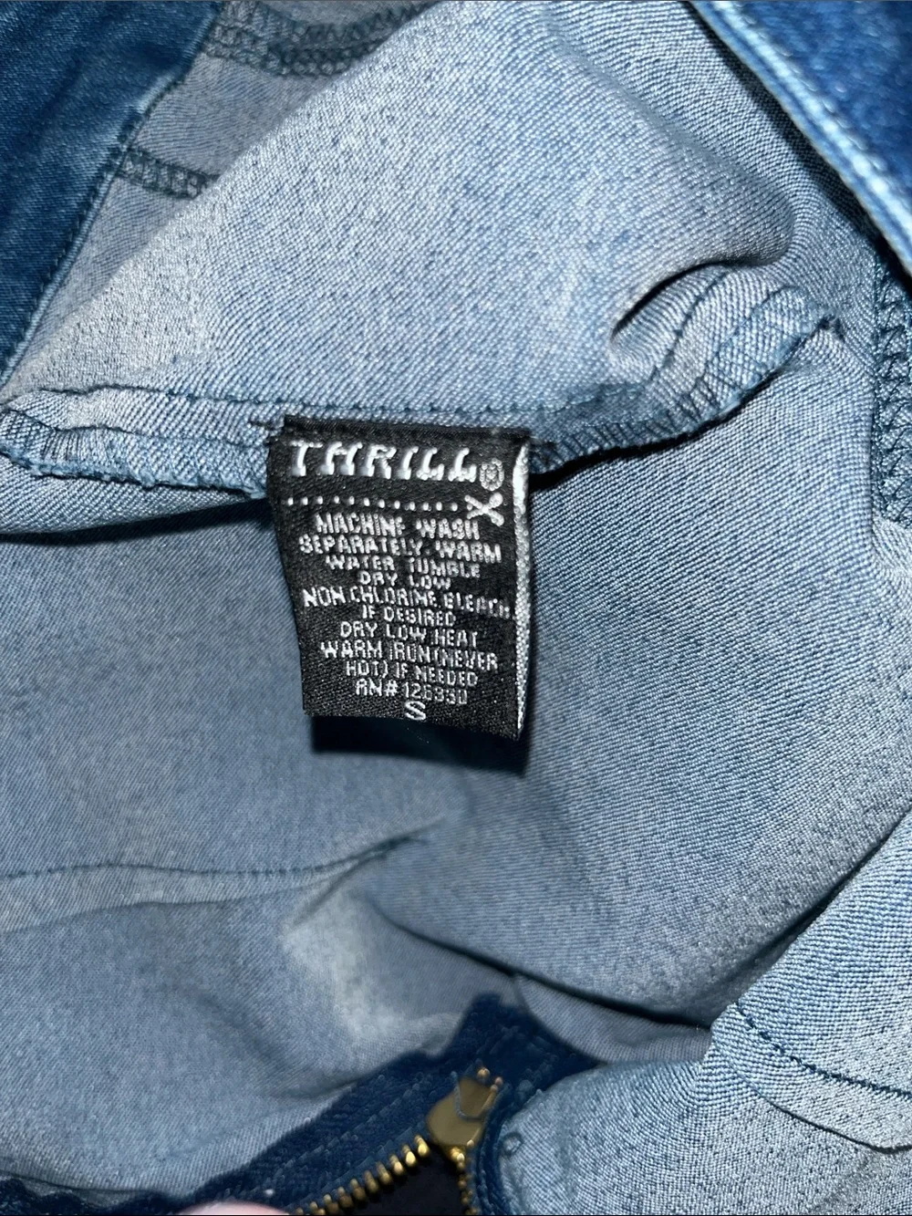 Denim Look Blue Shorts